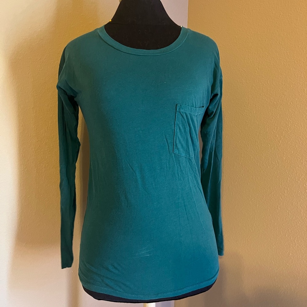 J. Crew Garment Dyed Long Sleeve Tee 💜